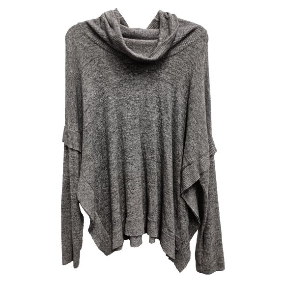 Anthropologie Postmark Womens BOHO Tunic Top Small Gray Long Sleeve Cowl Neck - Picture 1 of 8